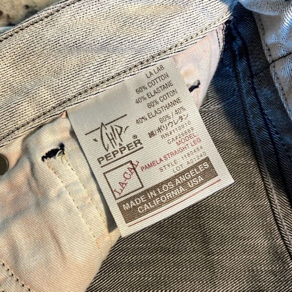 Chip & Pepper RARE Pamela Straight Leg denim jeans size 30 (10) Women's Gray NWT - Picture 6 of 10